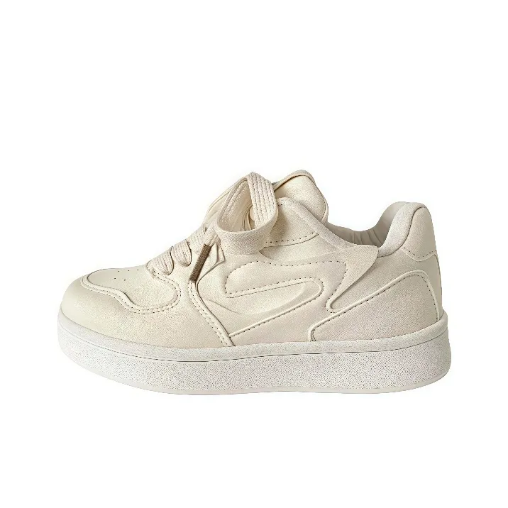 LURAD Skateboard Shoes Women's Low Top White-4
