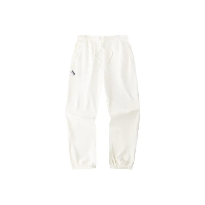 Anta Life Collection Knitted Sports Pants Women's Misty Cloud White-0