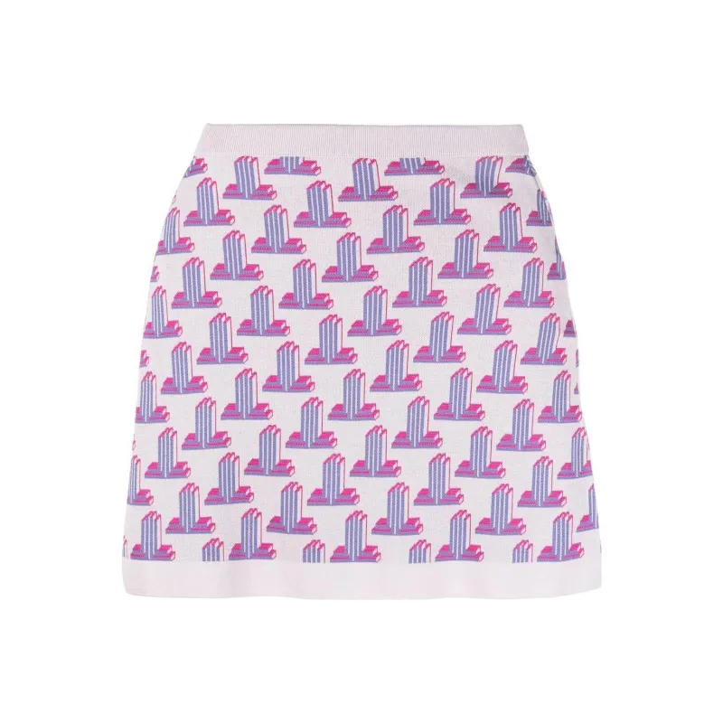 Lanvin Casual Short Skirts Women's Purple-0