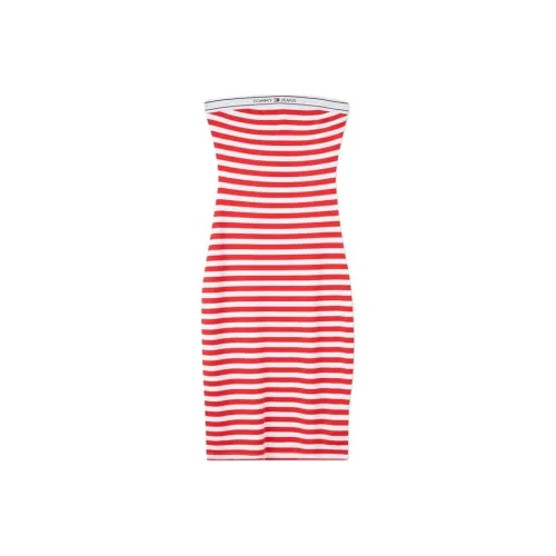 Tommy Hilfiger Sleeveless Dress Women's Red White