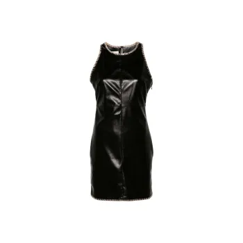 NANUSHKA Franca Raffia trim Minidress