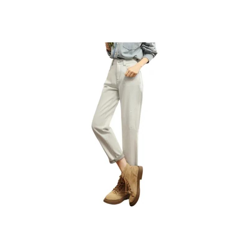 HIPPIEMISS Jeans Women's Apricot Gray-0