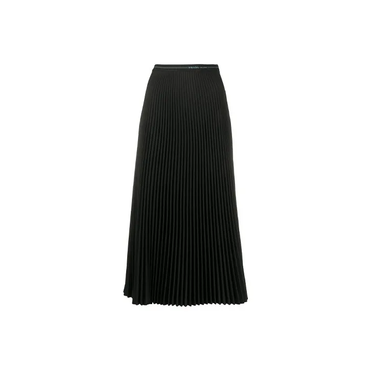 PRADA Casual Long Skirts Women's Black-0