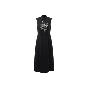 GOELIA Sleeveless Dress Women's Black