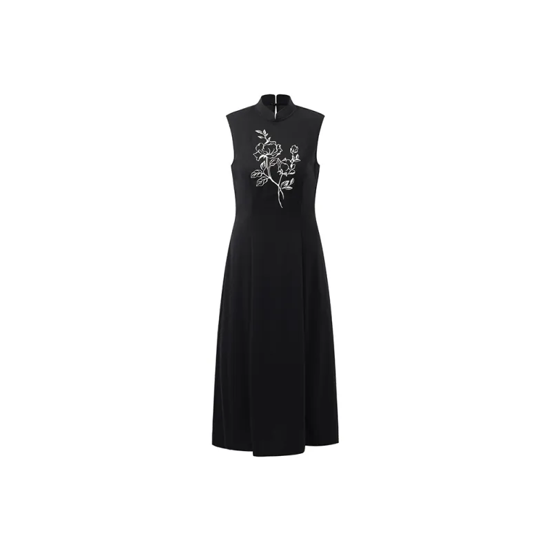 GOELIA Sleeveless Dress Women's Black-0