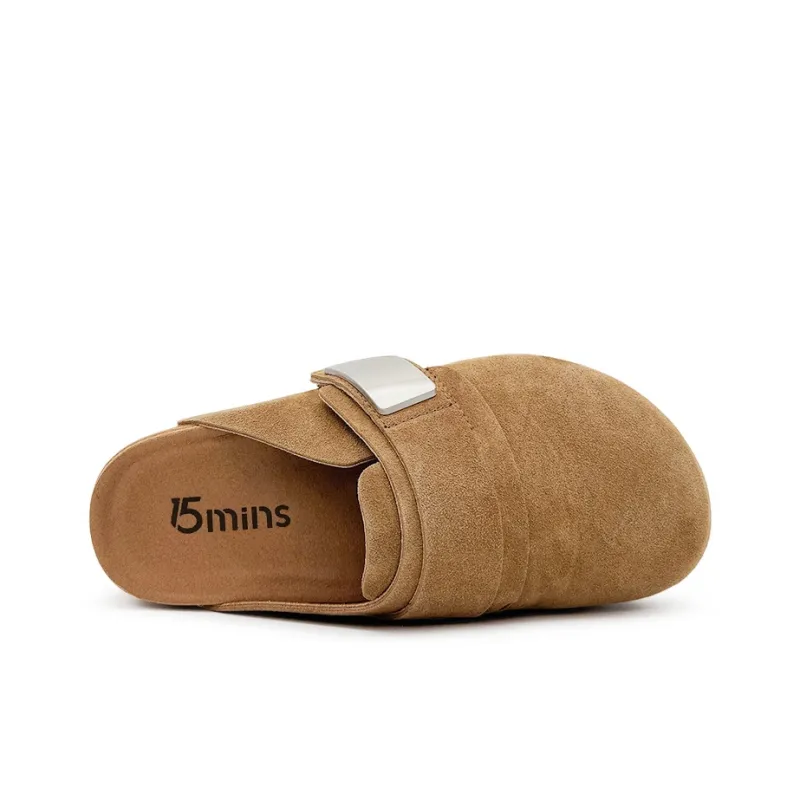 15 MINS Stitching Slip Resistant Closed Toe Slippers Unisex-2