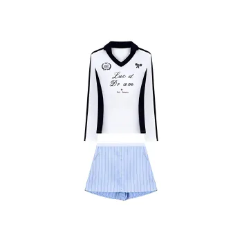 Mlpstudio Casual Suit Women's Blue White