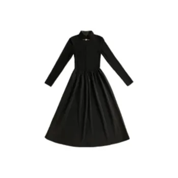 Anytime Long-Sleeved Dresses Women's Black