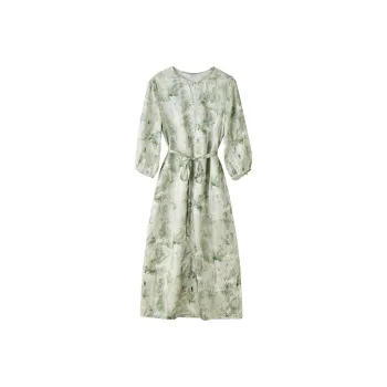 To The West Short Sleeved Dress Women's Green
