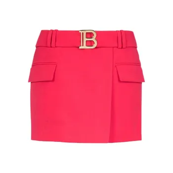 BALMAIN Casual Short Skirts Women's Red