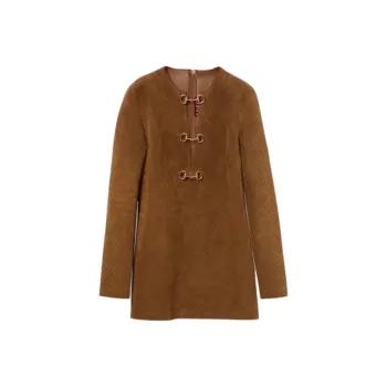 GUCCI Monogrammed Horsebit Detailed Mini Dress