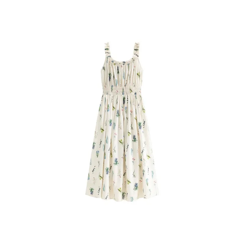 HDFULERN Sleeveless Dress Women's Midsummer Garden-0