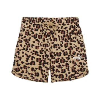 PUMA ESS+ Women's ESS+ ANIMAL Print Shorts Casual Shorts Women's Grassland Tan