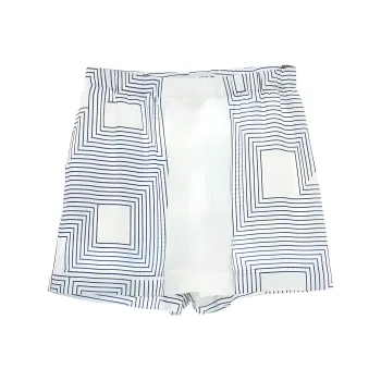 LOW CLASSIC Geometric-print Satin-finish Shorts