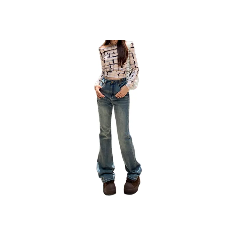 Wen Shan Jeans Women's Cove Blue-0