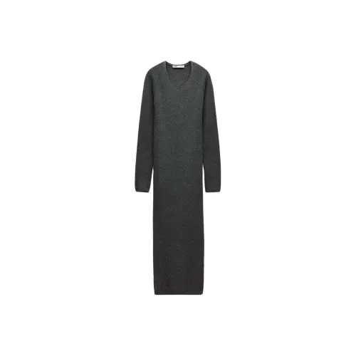 ZARA Long Sleeved Dress Women's Gray