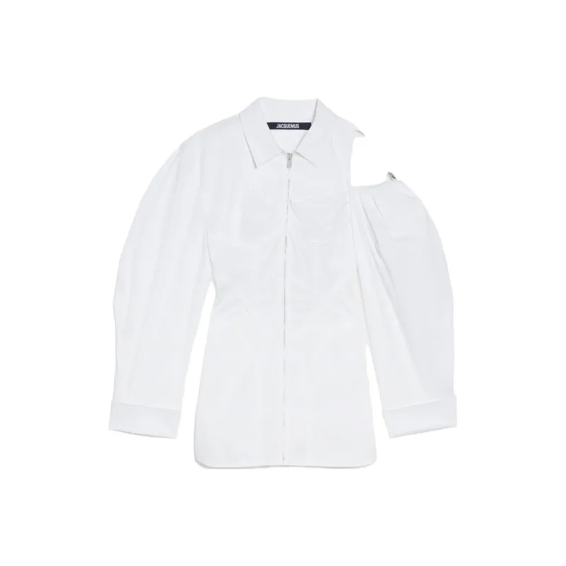 Jacquemus Long Sleeved Dresses Women's White-0