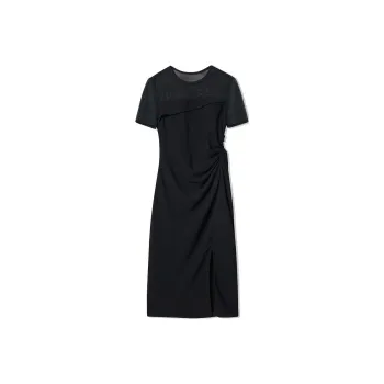 COVERINS Short Sleeved Dress Women's Black