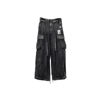 Maison Mihara Yasuhiro SS25 Cargo Pants Women's Black