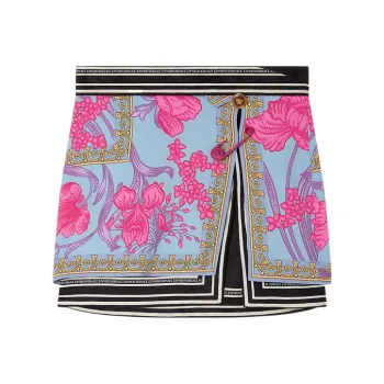 VERSACE Casual Short Skirts Women's Red