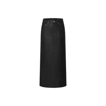 LOUIS VUITTON Monogram Jacquard Denim Skirt