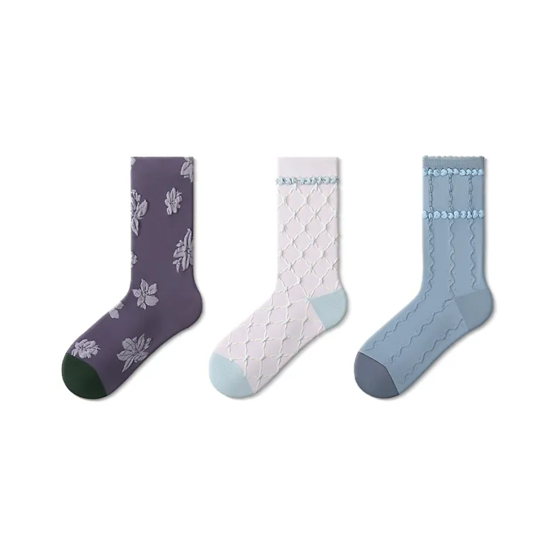 JKN Mid Calf Socks Women's Combo Set-10