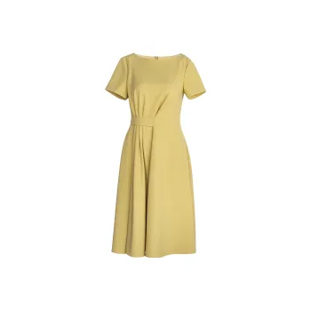 ROEYSHOUSE Short Sleeved Dresses Women's Yellow