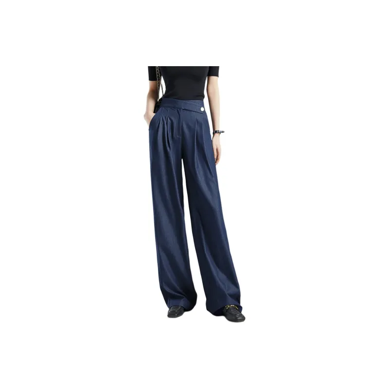 【dme】 Suit Trouser Women's Navy Blue-0