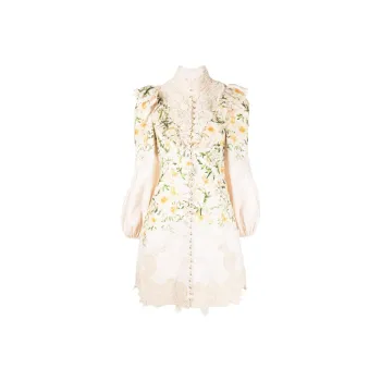 Zimmermann Long-Sleeved Dresses Women's Beige
