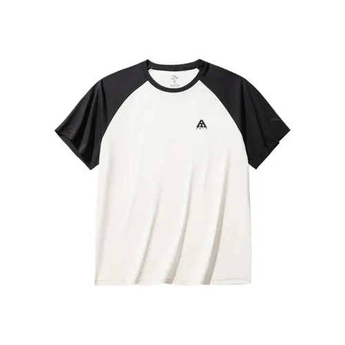 Anta Women's Outdoor Series T Shirt Women's Basic Black/Warm Jade White