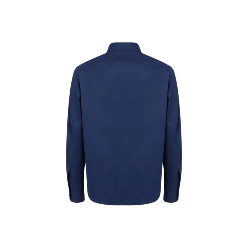 Ermenegildo Zegna Curved Hem Twill Shirt-1