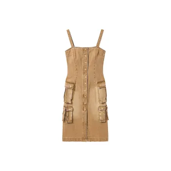 Miss Sixty Slip Dresses Women's Khaki