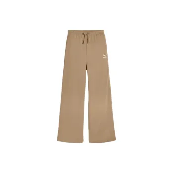 PUMA BETTER CLASSICS Knitted Sports Pants Women's Light Brown