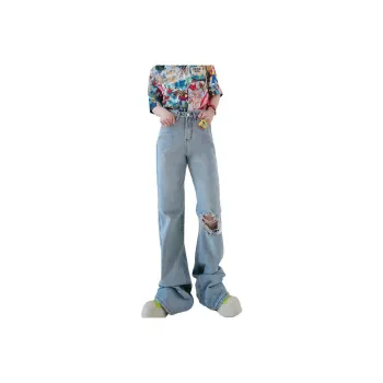 Seven Up And Nine Down Jeans Women's Light Blue