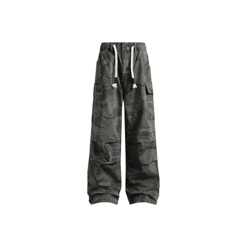 BEAR UNION Cargo Pants Womens Army Green