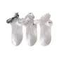 3 Pack (White Lace Edge+Black Floral Edge+Plaid Lace Trims)