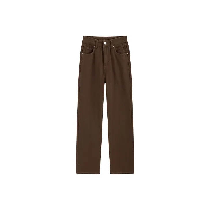 Garbege Jeans Women's Coffee-0