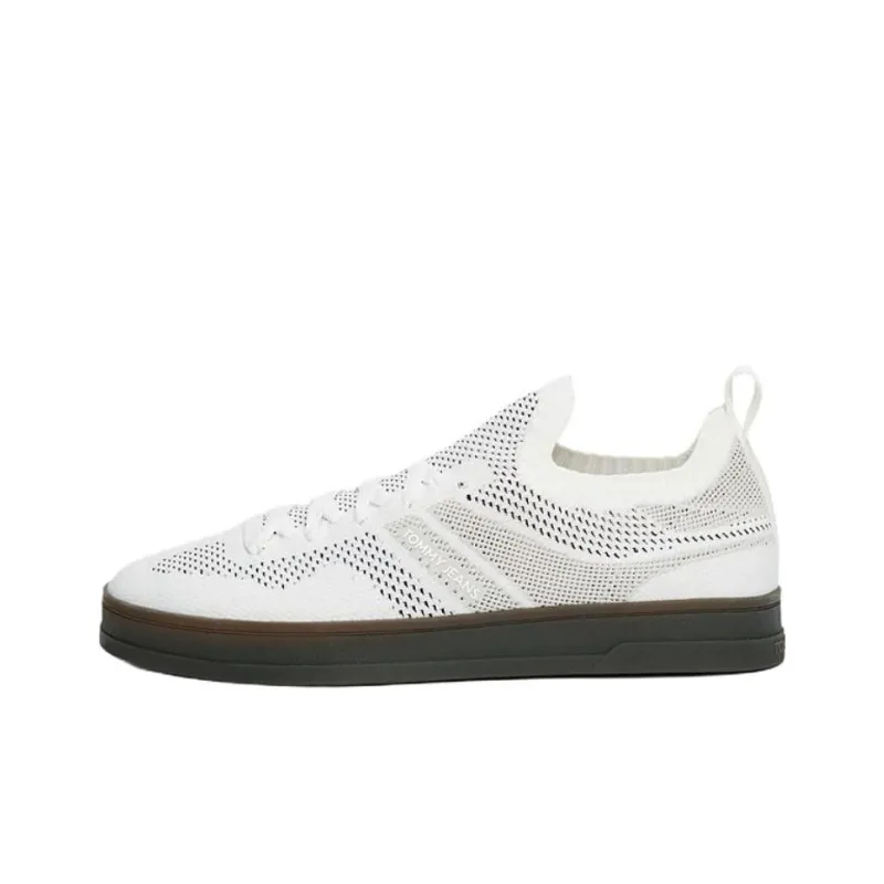 Tommy Hilfiger Trainers Low Top Skateboard Shoes Men's White-0
