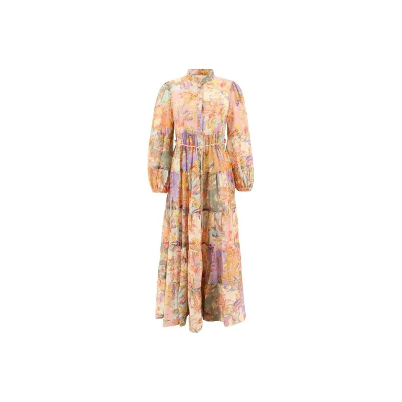 Zimmermann Long-Sleeved Dresses Women's Multicolor-0