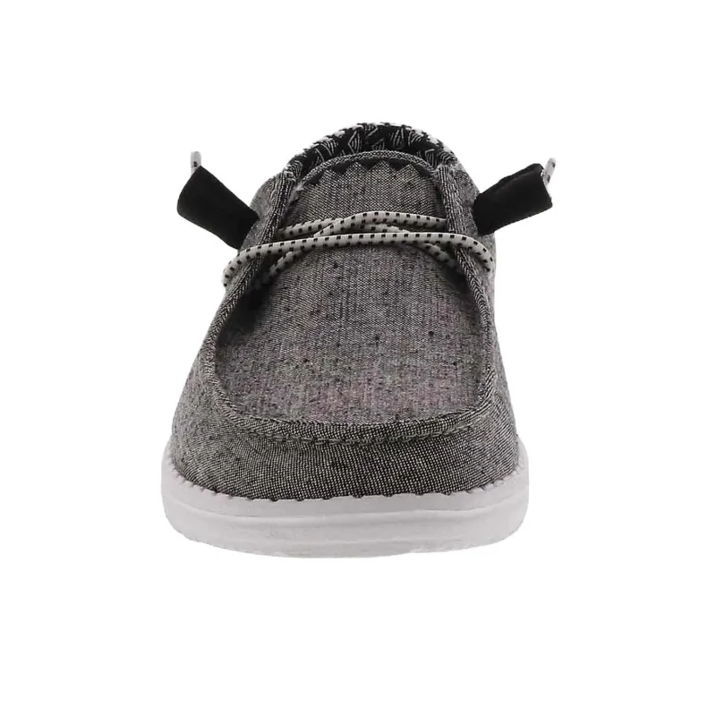 Heydude Wendy Chambray Casual Single Shoes Women's Gray-4