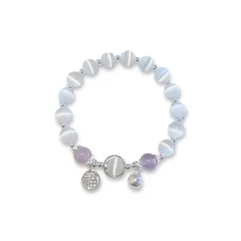 LuluCanaan Glass Cat Eye Bracelets Women's