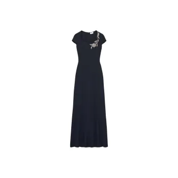 Alexander McQueen Banshee embroidered Maxi Dress