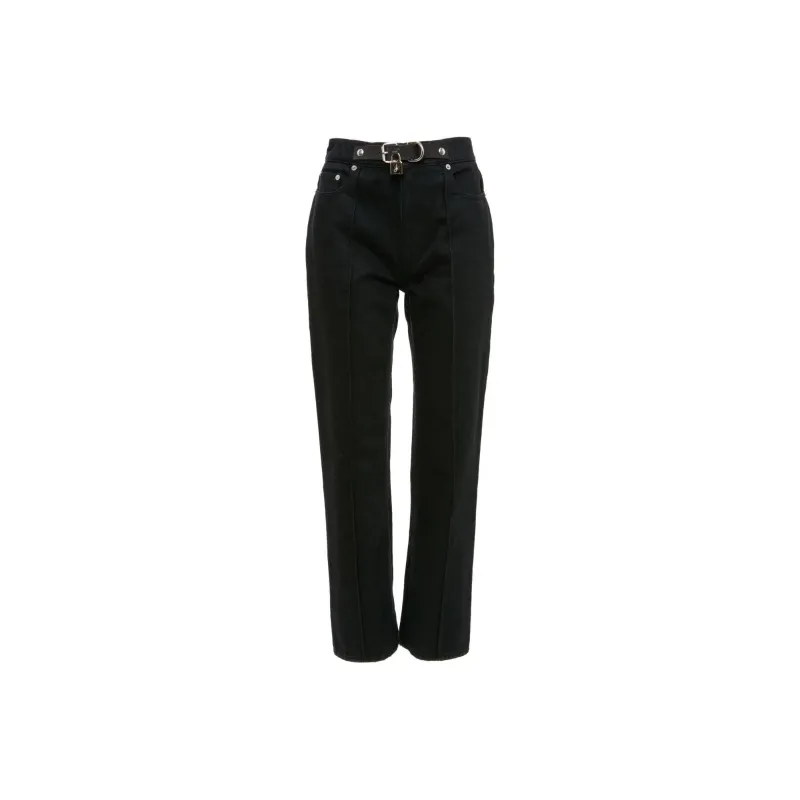 JW Anderson Padlock Detailed Slim Fit Jeans-0