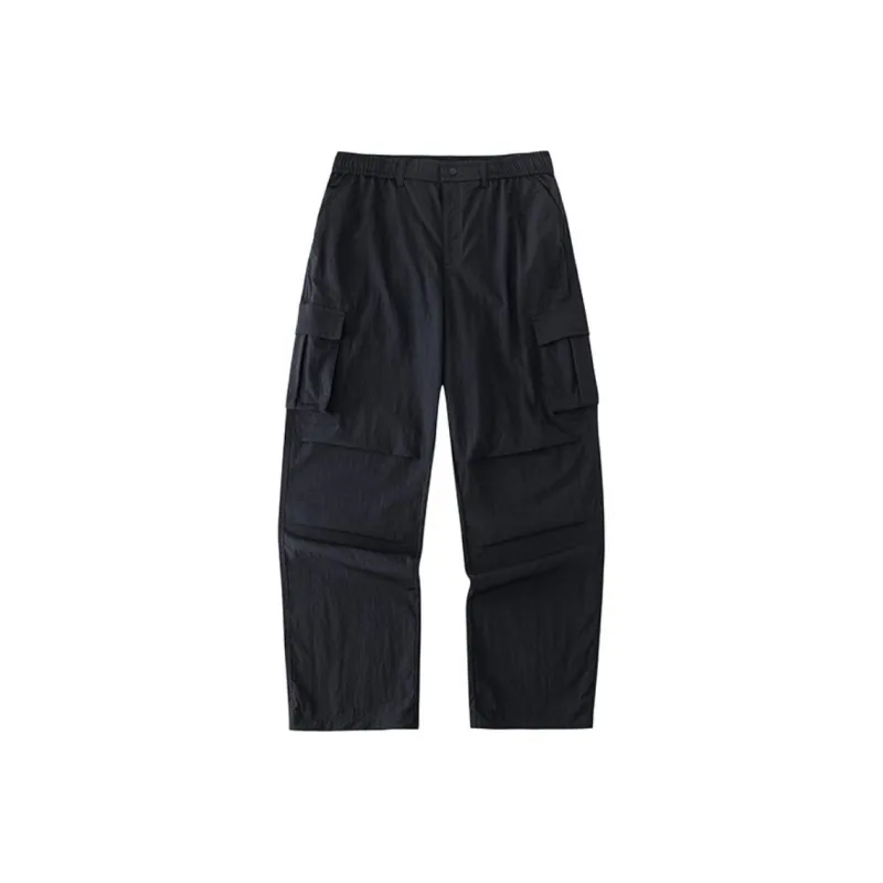 Anta x ZHONGGUOGUOJIADILI LIANMINGKUAN Cargo Pants Women's Basic Black-0