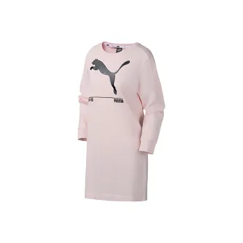 PUMA Long Sleeved Dresses Women's Pink