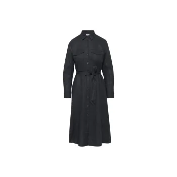 ARITZIA Wilfred Finlay Linen Dress Long-Sleeved Dresses Women's Dark Night Navy/Blackout Navy