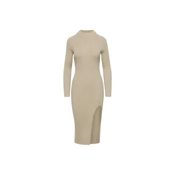 ARITZIA Wilfred Alchemy Dress Long-Sleeved Dresses Women's Humus Beige/Compost Beige Yellow