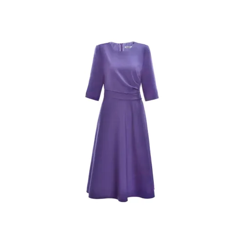 DIFFIE RIEGER Long-Sleeved Dresses Women's Purple