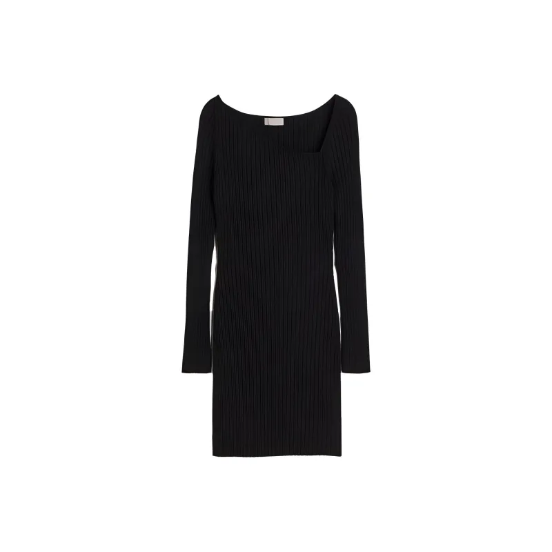H&M Long Sleeved Dress Women's Black-0