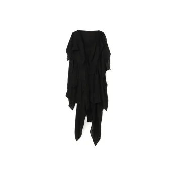 Yohji Yamamoto Short Sleeved Dresses Women's Black